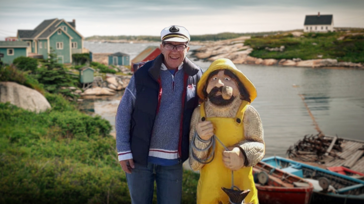 Peter and Shorty in Peggy's Cove